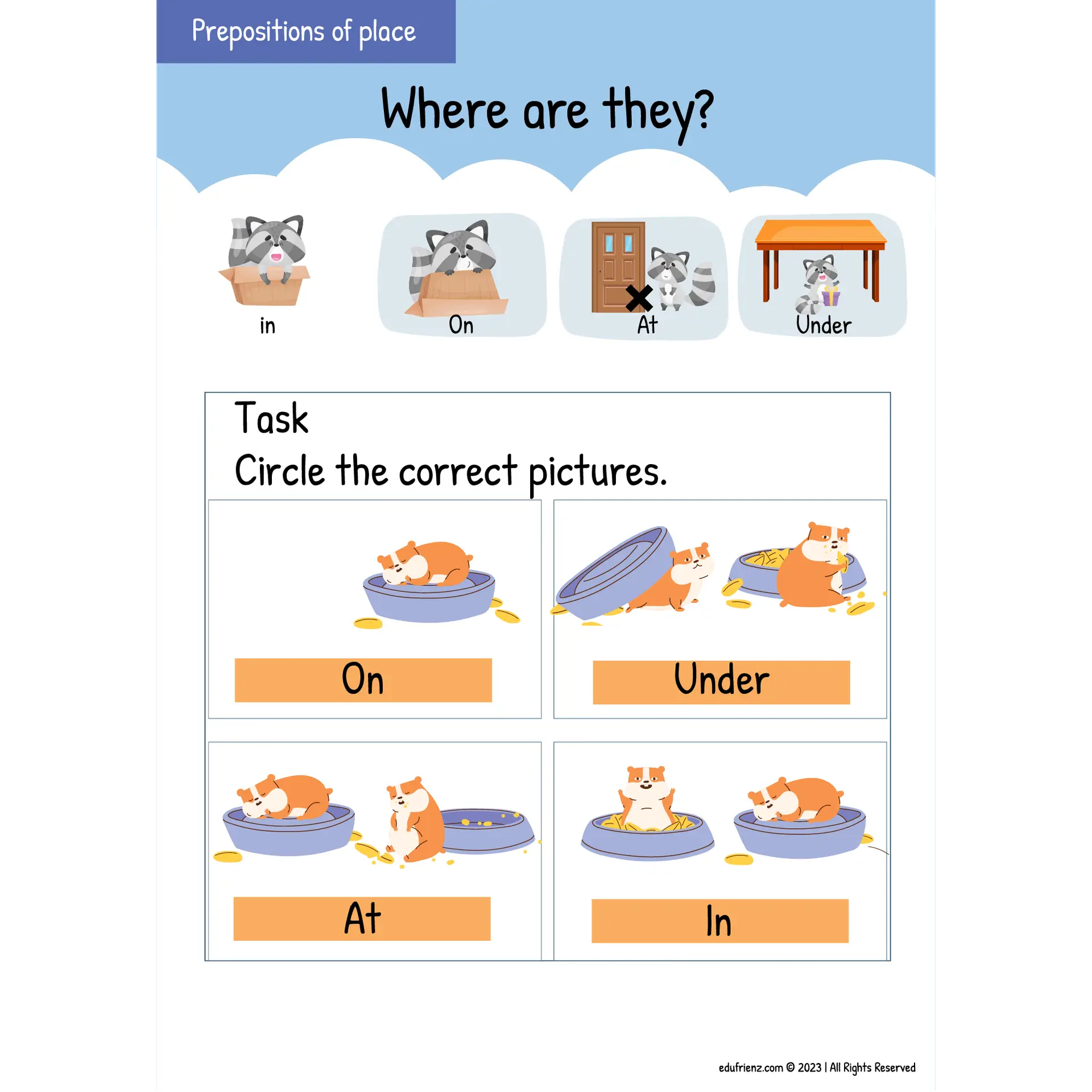 Learn Prepositions Worksheet – Preposition Worksheets Printable 3 LETS LEARN PREPOSITIONS 3