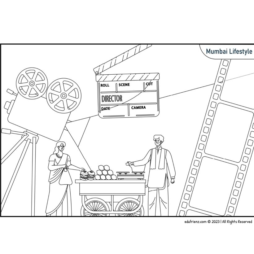 Colouring Pages for Kids (Indian Lifestyle and Culture, Vol 2) – Digital Printable 4 Colouring Pages for Kids (Indian Lifestyle and Culture, Vol 2) – Digital Printable - Image 4