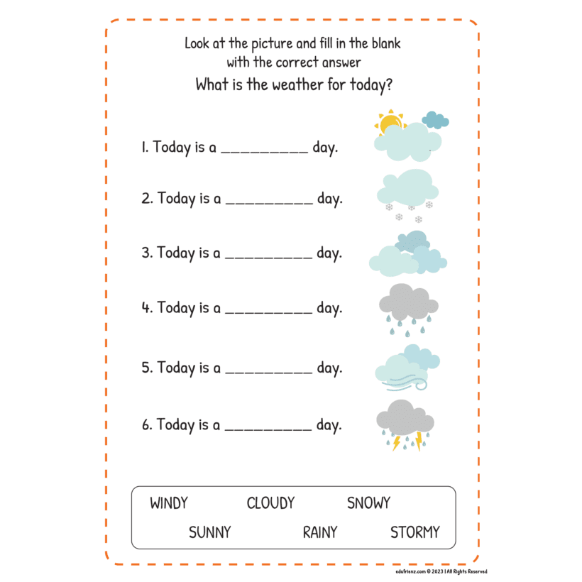 Learning about Weather and Seasons Worksheets - Activities Digital Printable 3 Edu Weather and Seasons 03