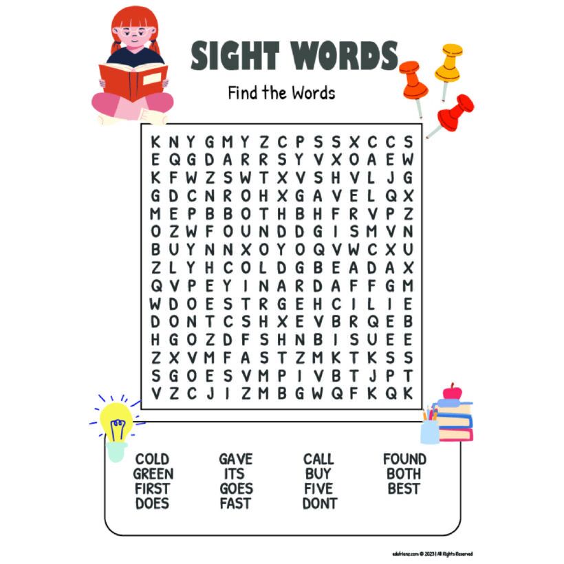 Game Activities Worksheet - Word Search Digital Printable (6-7 years old) 3 Game Activities Worksheet - Word Search Digital Printable (6-7 years old) - Image 3