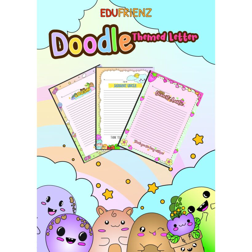 Children Theme Worksheets – My Relatives Letters Digital Printable 1 Theme Worksheets