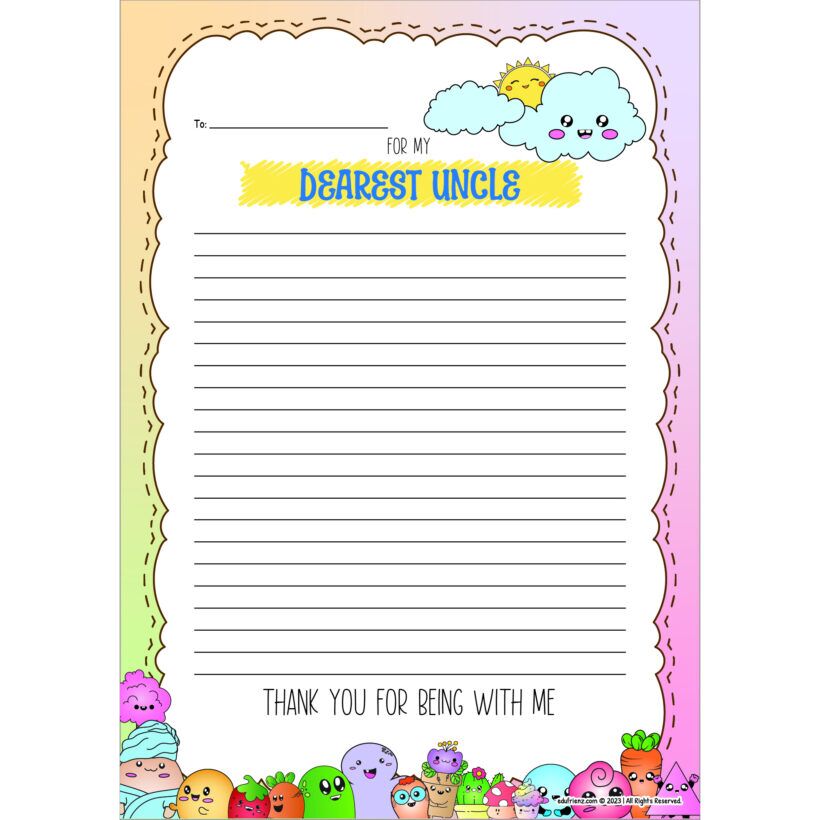Children Theme Worksheets – My Relatives Letters Digital Printable 2 Children Theme Worksheets – My Relatives Letters Digital Printable - Image 2