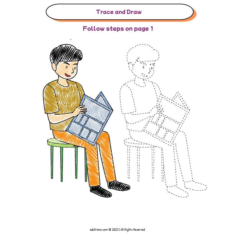 Children Drawing Worksheets - Learn to Draw Humans Volume 3 Digital Printable 2 Children Drawing Worksheets - Learn to Draw Humans Volume 3 Digital Printable - Image 2