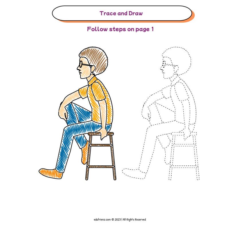 Children Drawing Worksheets - Learn to Draw Humans Volume 3 Digital Printable 3 Children Drawing Worksheets - Learn to Draw Humans Volume 3 Digital Printable - Image 3