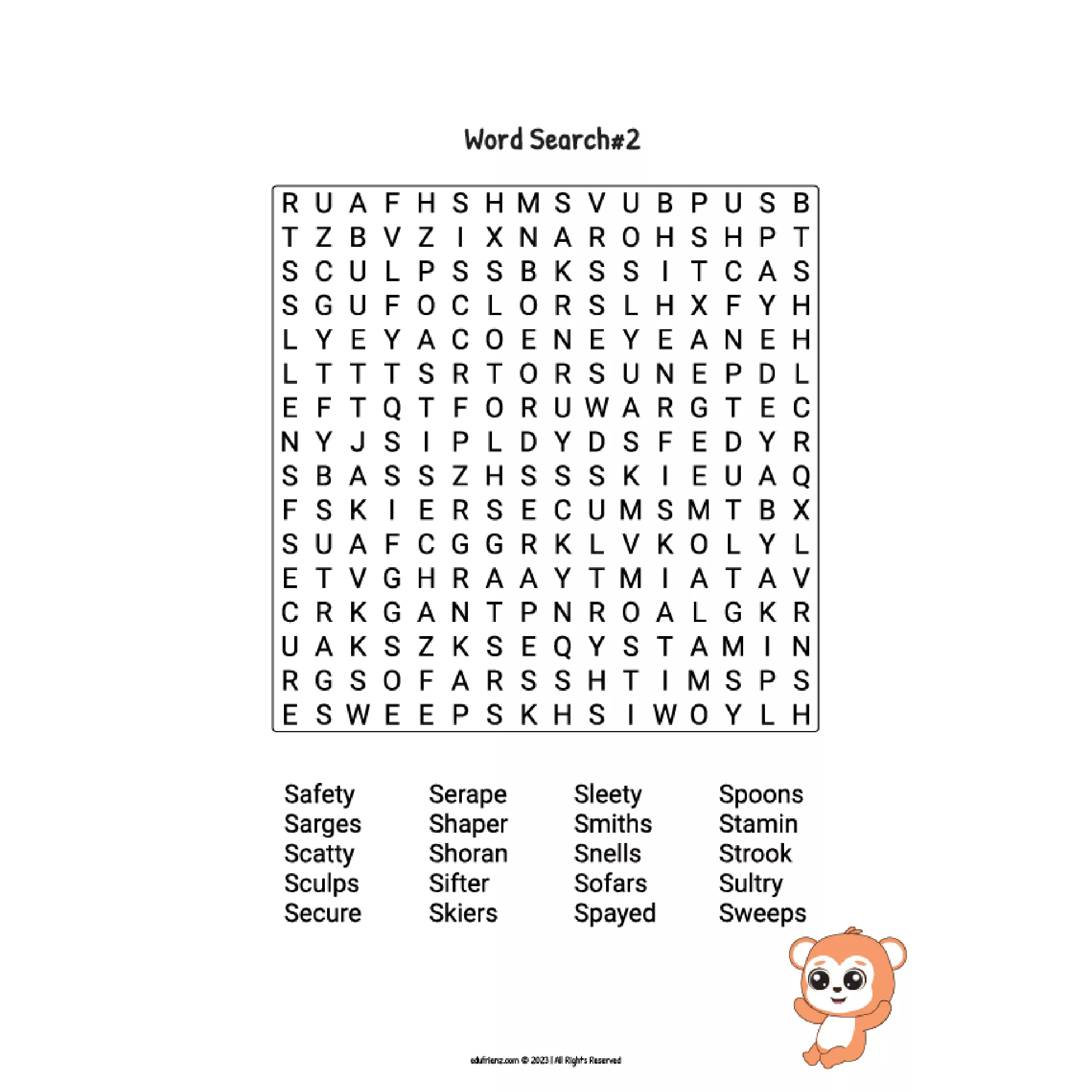 Game Activities Worksheet - Word Search 6 letters - Letter S Digital Printable 4 6 Letter Words Search Letter S 3 jpg