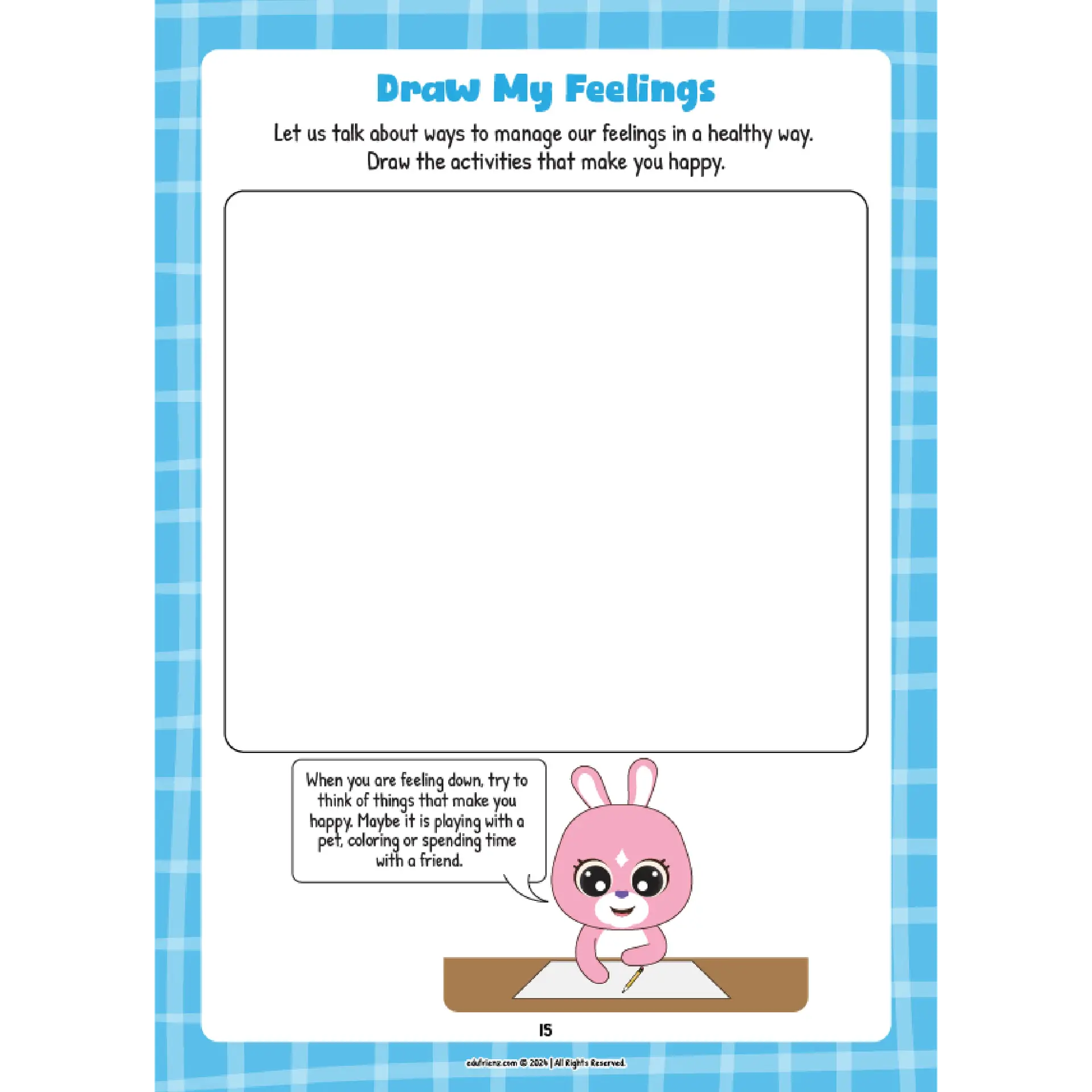 Edufrienz Learn About SEL Managing Your Feelings - Digital Printable 4 LEARN ABOUT MANAGING YOUR FEELINGS 4