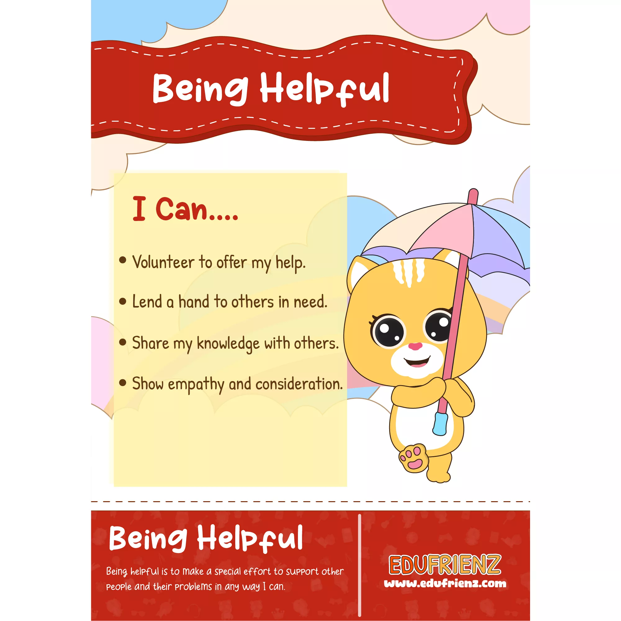 SEL Being Helpful A Colorful & Engaging Digital Poster for Kids 1 EDU SPARK SEL POSTER BEING HELPFUL jpg