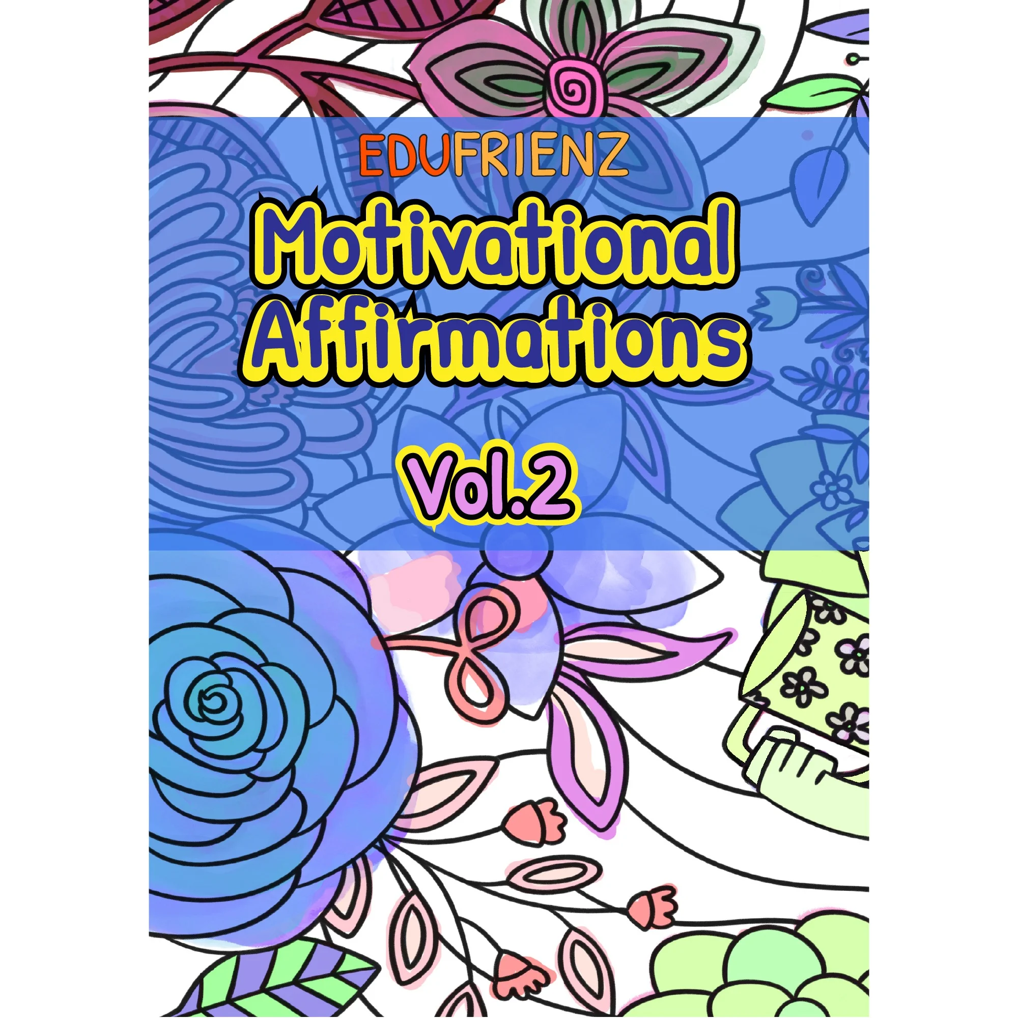 Printable Mandala Coloring Pages - Motivational Affirmations Vol 2 Digital Printable 1 Edu Motivational Affirmations Vol 2 1