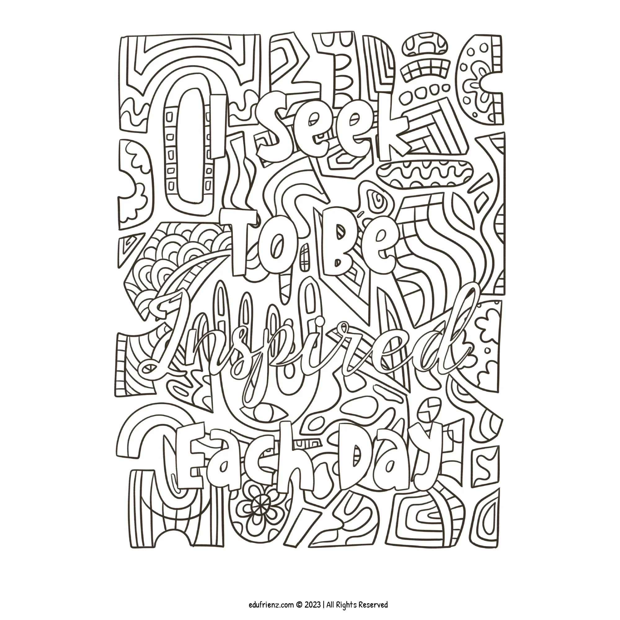 Printable Mandala Coloring Pages - Motivational Affirmations Vol 2 Digital Printable 3 Edu Motivational Affirmations Vol 2 4