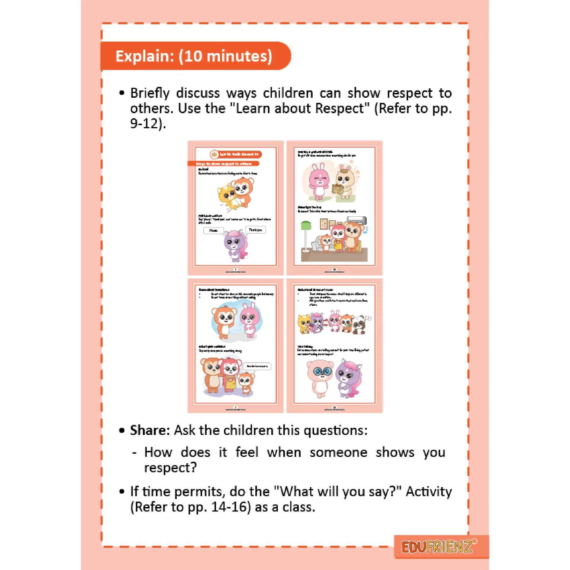 SEL Respect Lesson Plan Pack – Digital Printable 2 LESSON PLAN RESPECT 2