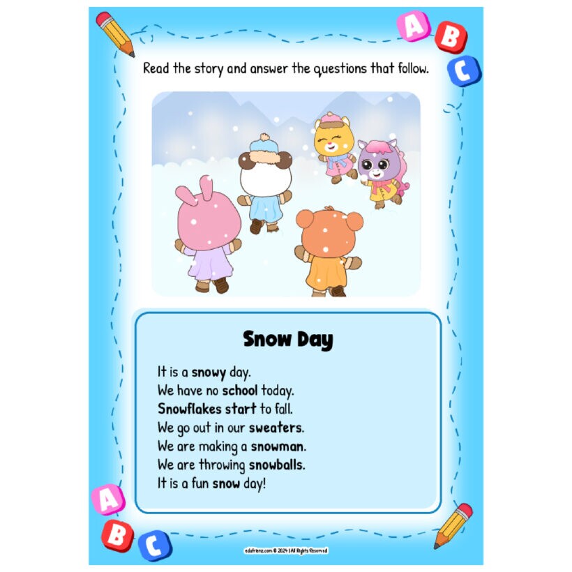 Let’s Learn Mix S Consonant Blends - Digital Printable 3 CONSONANT BLENDS MIX S BLENDS 4