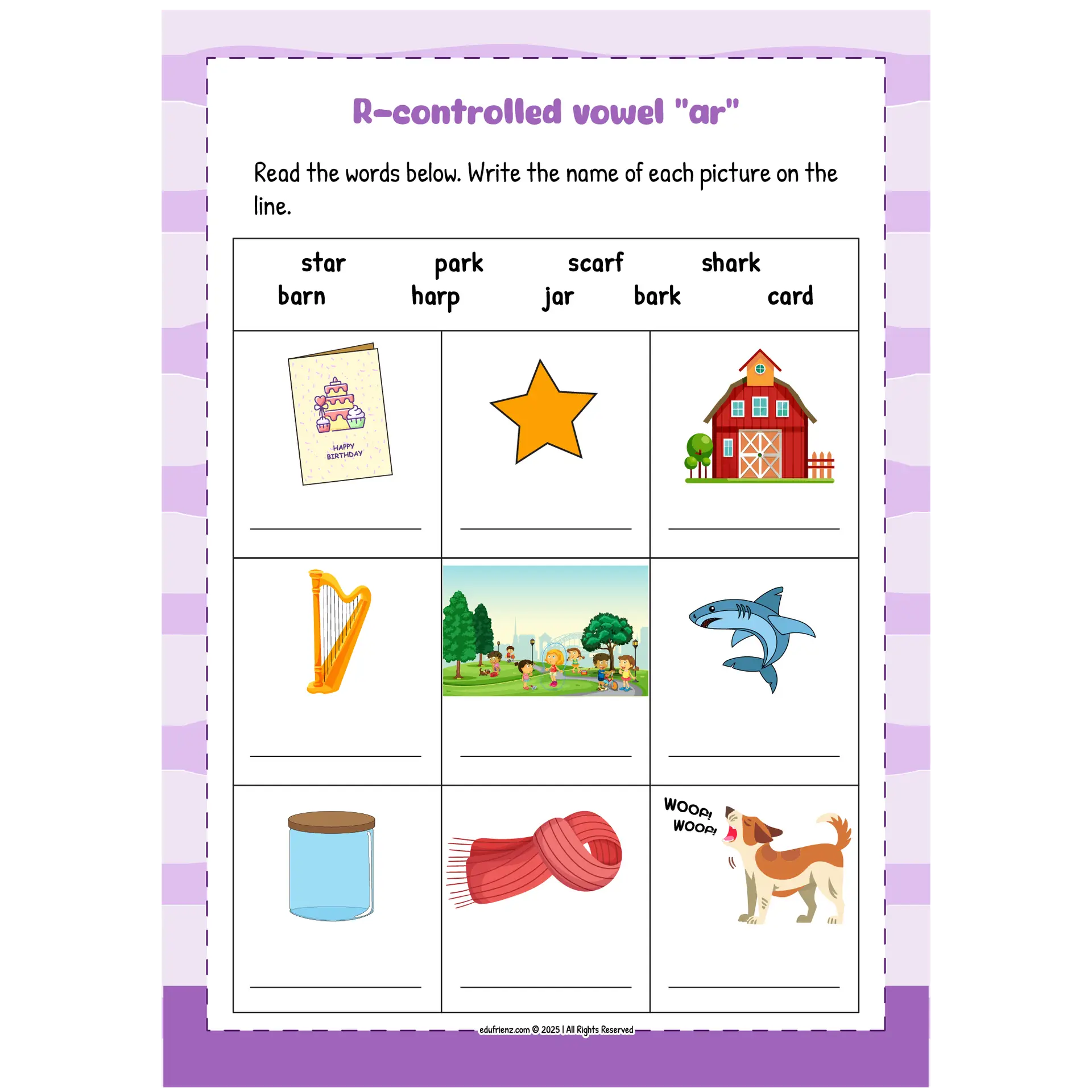 Let’s Learn “R” Controlled Vowels (Murmur Diphthongs) – Digital Printable 3 EDU SCIENCE MURMUR DIPTHONG 3