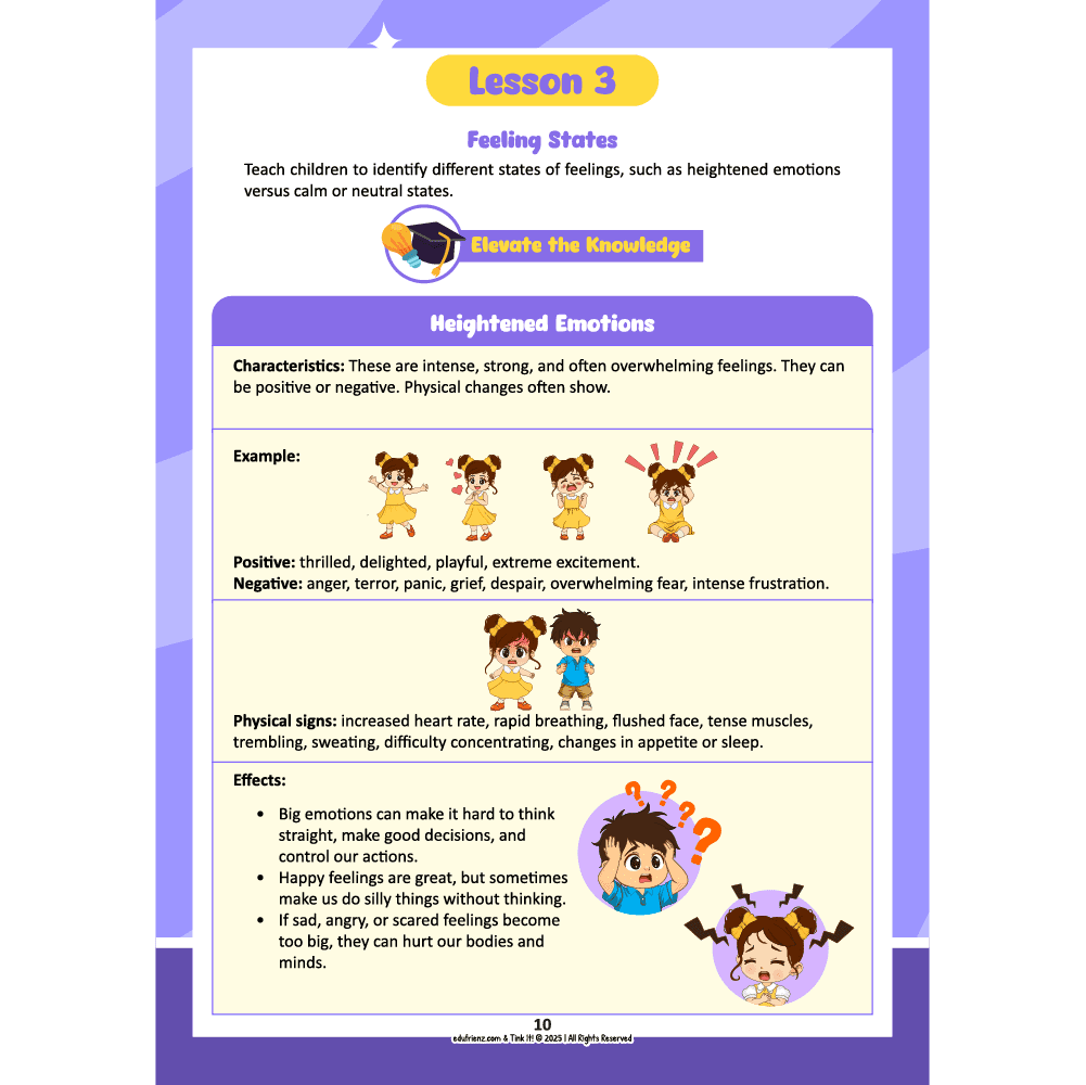 Edufrienz Executive Functions Workbook: Strand 1 – Emotional Control 4 EDU - EF - WB - STRAND 1 - 2