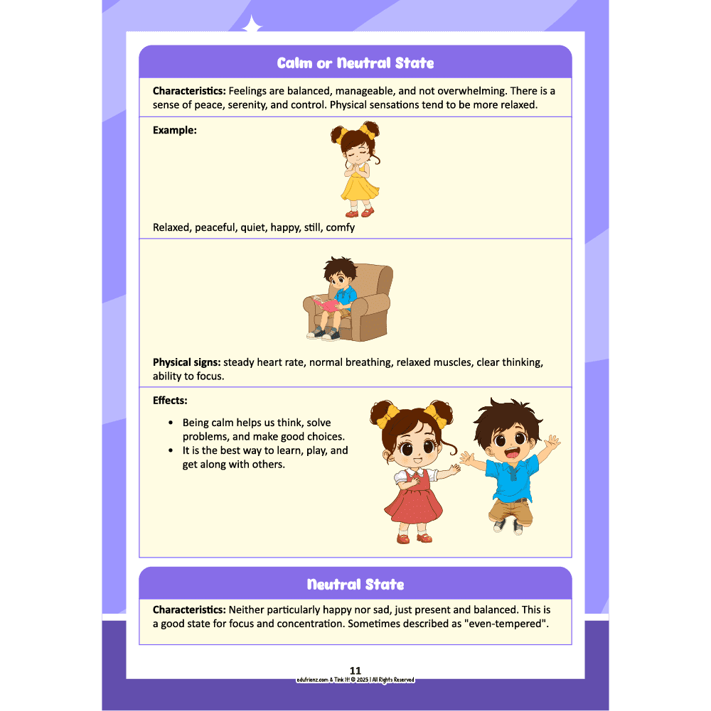 Edufrienz Executive Functions Workbook: Strand 1 – Emotional Control 3 EDU - EF - WB - STRAND 1 - 3