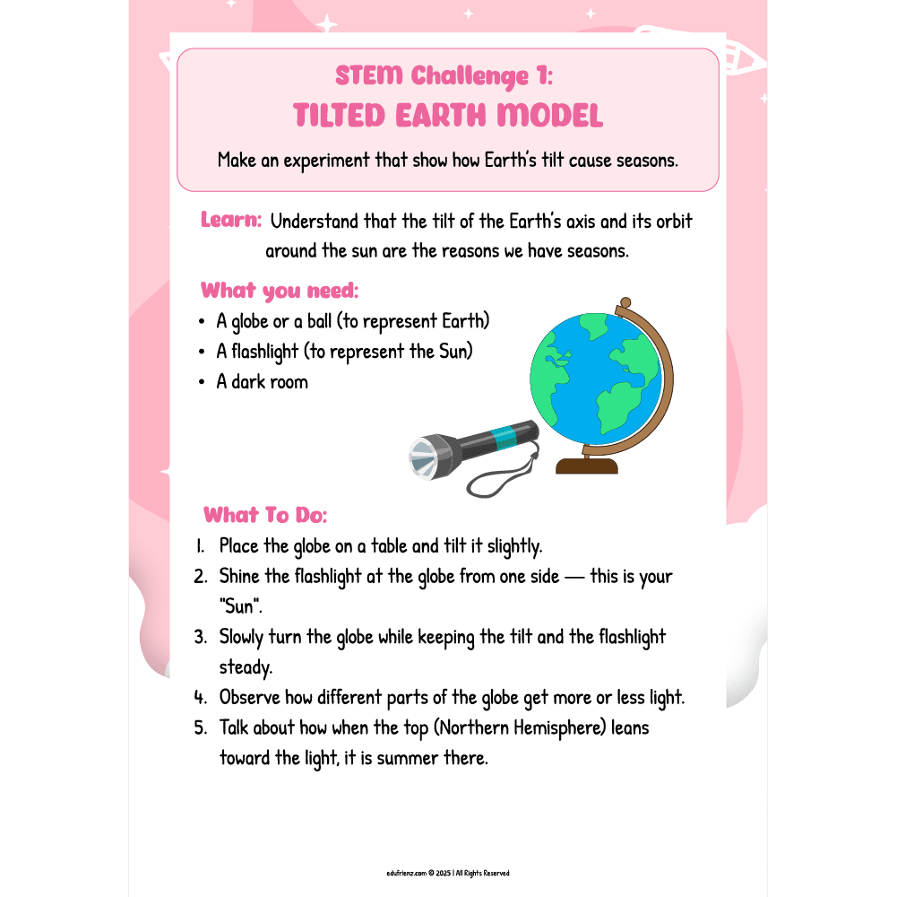 Learn About Seasons – STEM Printable Pack 2 EDU STEM - SEASONS - 2