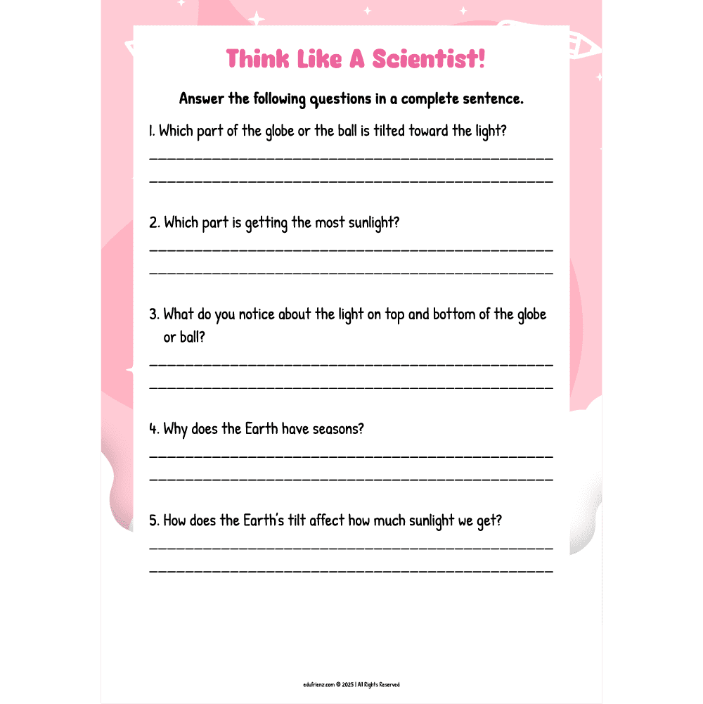 Learn About Seasons – STEM Printable Pack 3 EDU STEM - SEASONS - 3