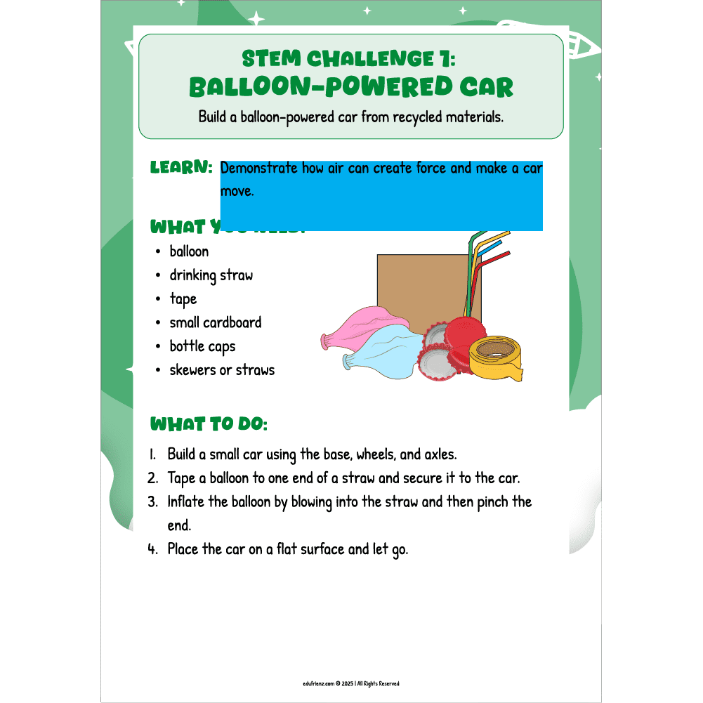 Learn About Transportation – STEM Printable Pack 4 EDU - STEM - TRANSPORTATION - 4