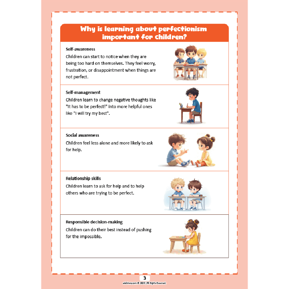 Edufrienz Life Skills Development: Perfectionism Workbook 2 LIFE SKILLS DEVELOPMENT - PERFECTIONISM_2