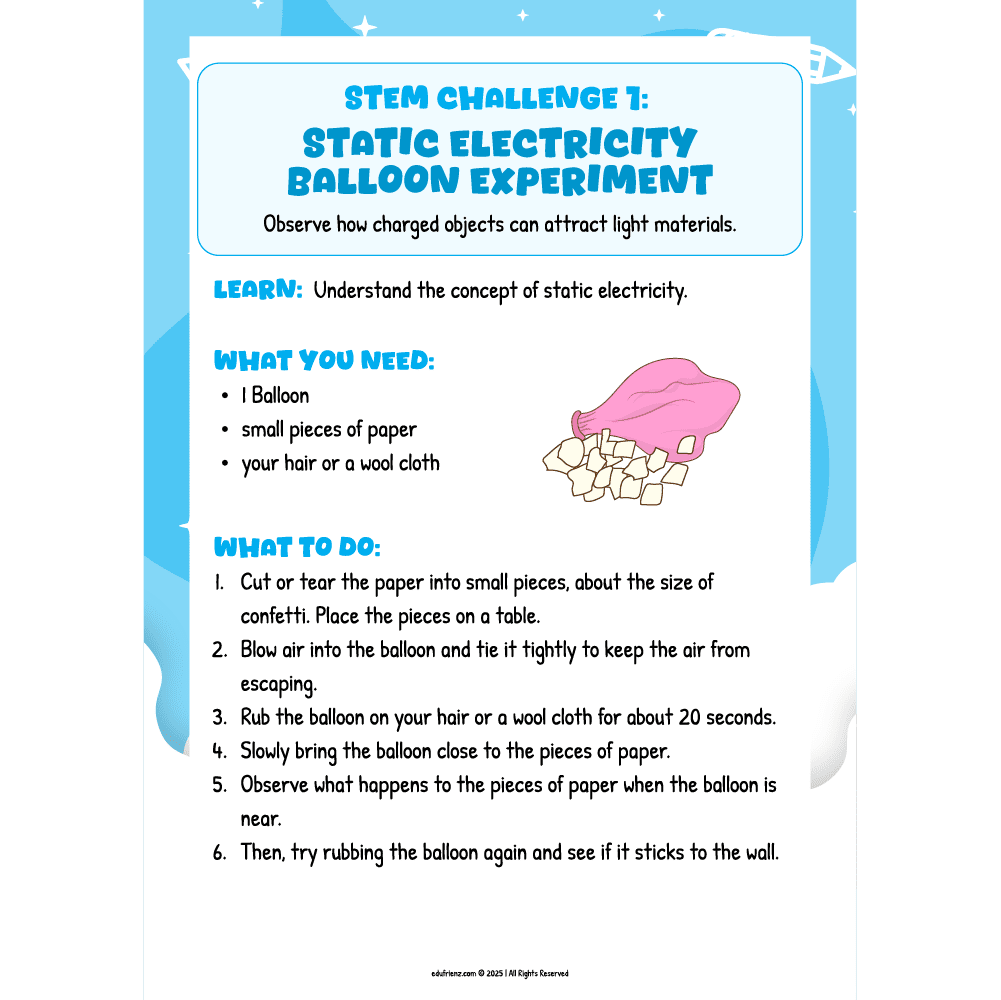 Learning About Electricity for Kids – STEM Printable Pack 2 EDU STEM - learning about electricity - 2