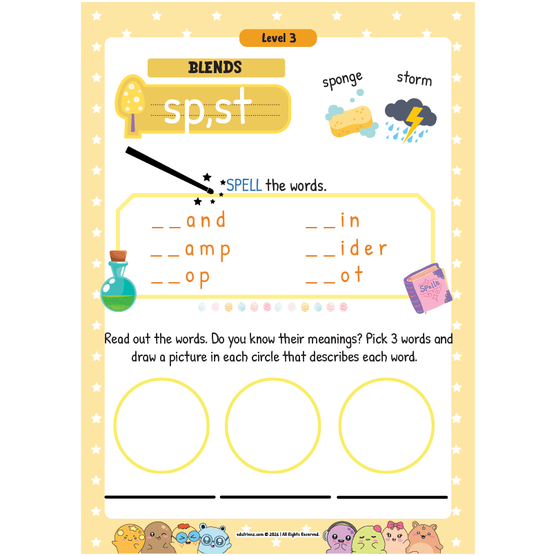 Lets Learn Phonics (Level 3) - Digital Printable 4 4
