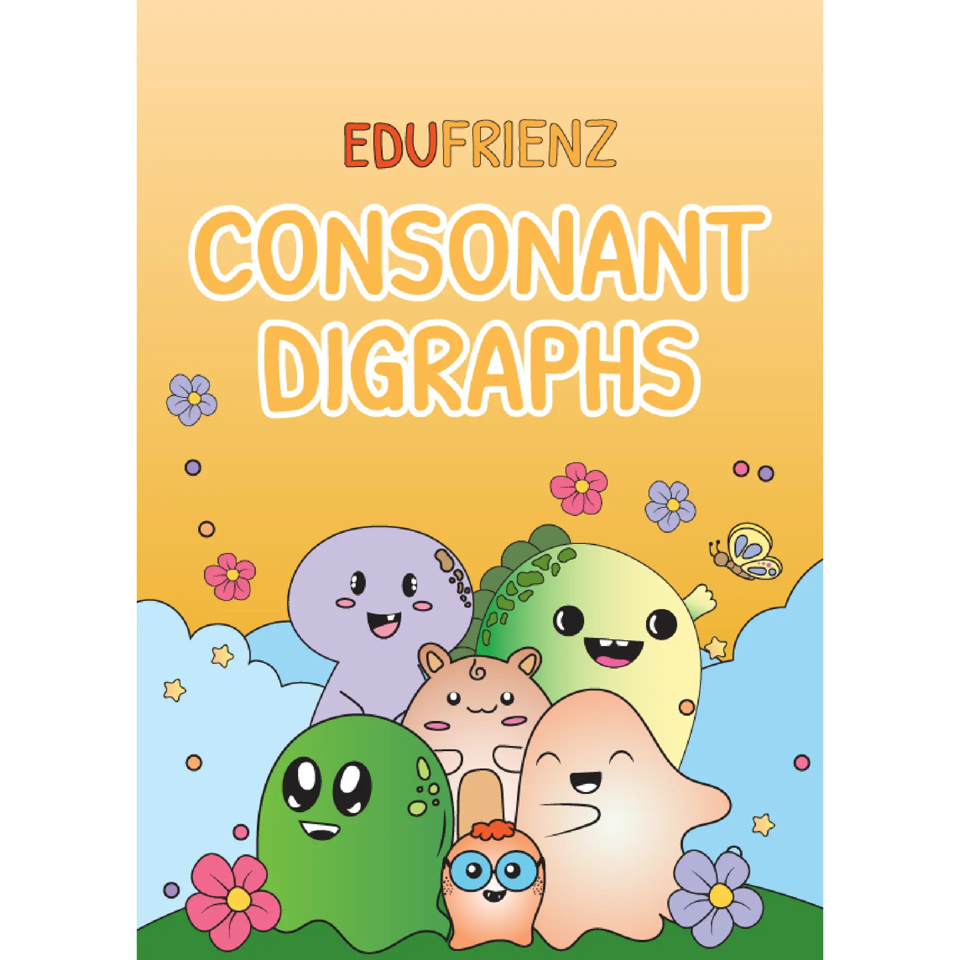 Let's Learn Consonant Digraphs Worksheet – Digital Printable 1 CONSONANT DIGRAPHS 1