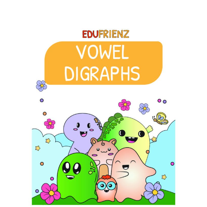Learning Vowel Digraphs Worksheet – Digital Printable 1 Vowel Digraphs 1 1