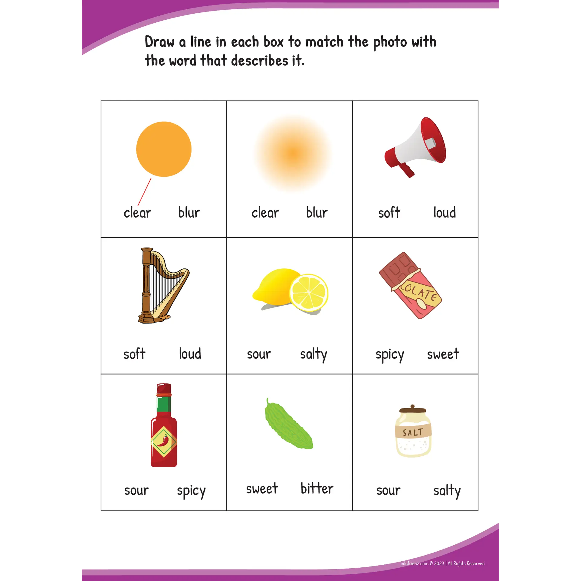 Learning about Sensory Experience Worksheets - Activities Digital Printable 2 Edu Sensory Experience 02