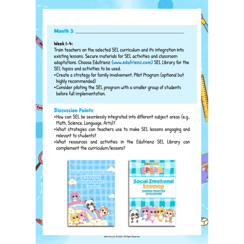 Edufrienz SEL School Guide 6 EDU SPARK SEL SCHOOL GUIDE 6