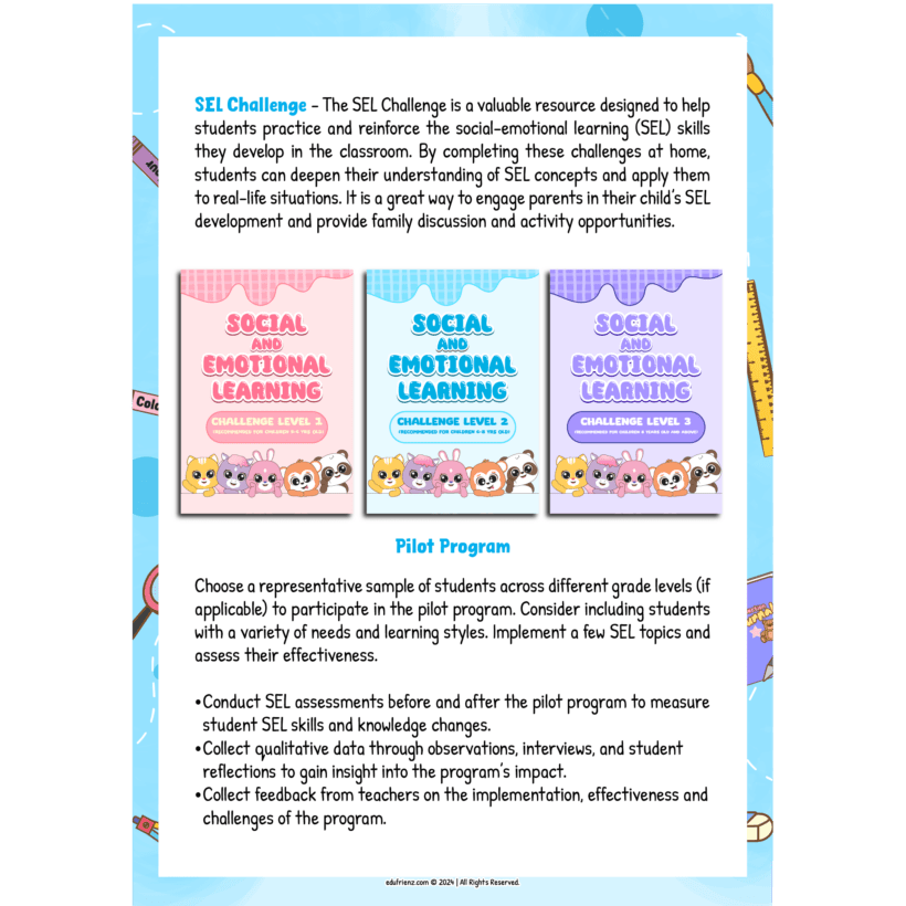 Edufrienz SEL School Guide 8 EDU SPARK SEL SCHOOL GUIDE 8