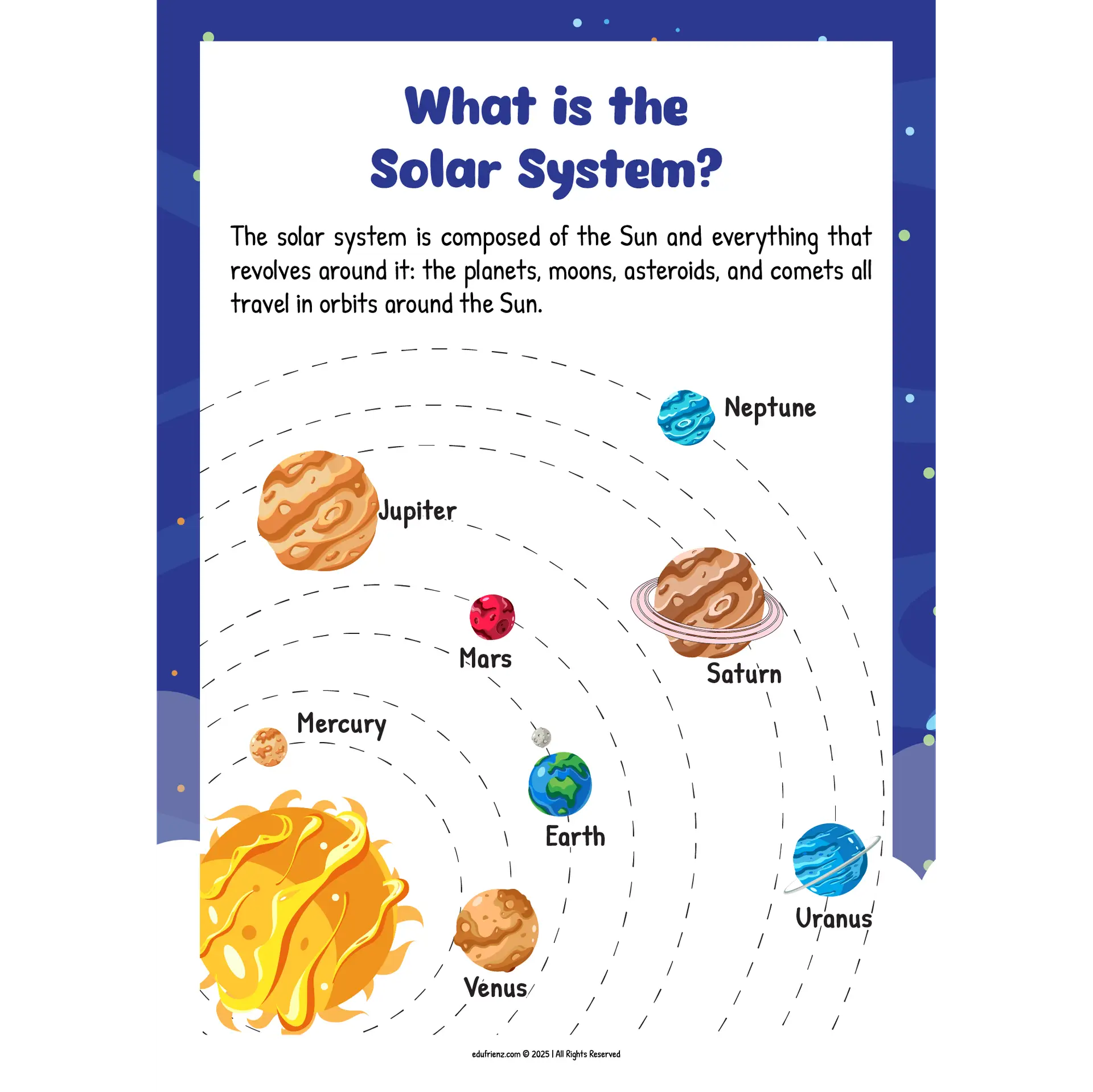Let’s Learn Solar System Level 2 – Digital Printable 2 EDU SCIENCE SOLAR SYSTEM 2